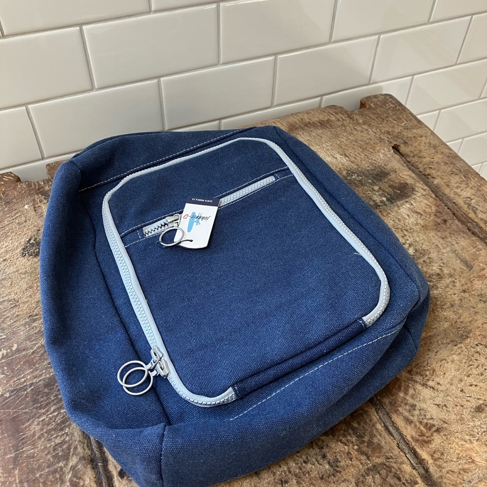 Johnnie-O BLUE Top Handle Soft Sided Lunch Box Can Cooler
